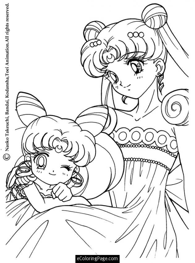 Plansa de colorat cu Anime 32 35